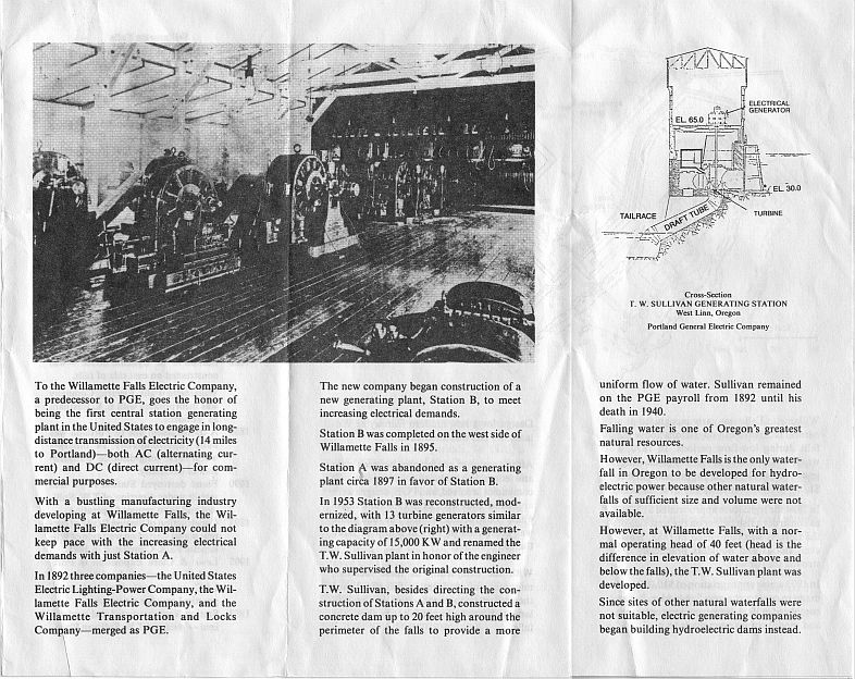 T.W. Sullivan Power Plant Brochure Page 2